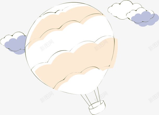 黄色卡通热气球装饰图案png免抠素材_88icon https://88icon.com 免抠PNG 卡通 热气球 装饰图案 黄色