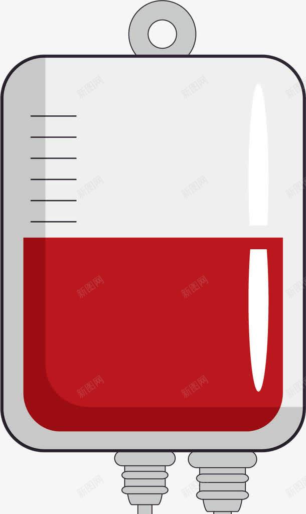 红色血袋装饰png免抠素材_88icon https://88icon.com 创意 医用 医疗 卡通手绘 水彩 红色 血液 血袋