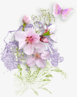 小清新植物花卉装饰图案素材