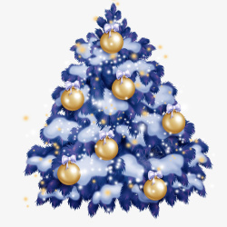 紫色圣诞树圣诞树珍珠高清图片