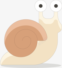 带壳生物蜗牛爬行的蜗牛矢量图高清图片