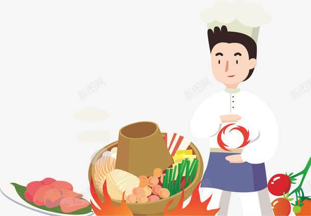 厨师做饭矢量图eps免抠素材_88icon https://88icon.com 做饭 卡通商务聚餐 厨师 商务聚餐 商务聚餐卡通 聚餐的人 矢量图