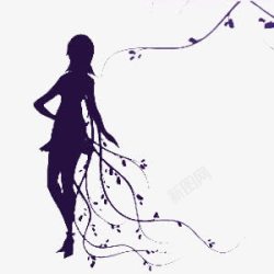 孤独的女子素材