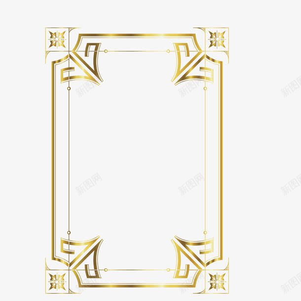 金底边框矢量图eps免抠素材_88icon https://88icon.com 图案 底纹 边框 金底 金色 矢量图