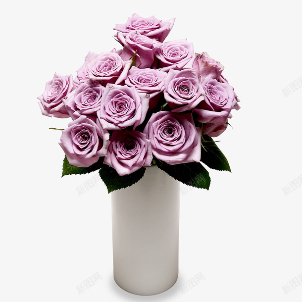 粉紫色花朵psd免抠素材_88icon https://88icon.com 粉紫色 花朵 花瓶 鲜花