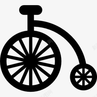 大小轮自行车一分钱一图标图标