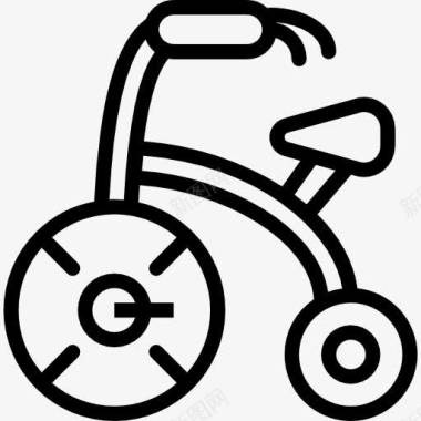 玩具滑滑梯三轮车图标图标