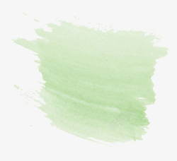 白绿色水彩唯美清新图案素材