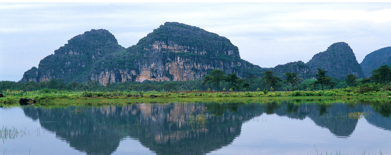 风景背景psd_88icon https://88icon.com 唯美 大气 户外 摄影 旅行 海报banner 绿水 青山 风景