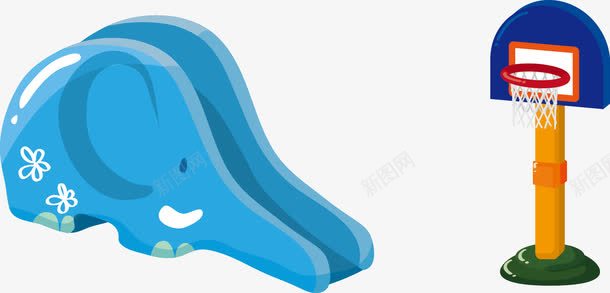 游乐场滑滑梯球篮矢量图ai免抠素材_88icon https://88icon.com 可爱 操场 游乐园 游乐园设施免费下载 矢量图