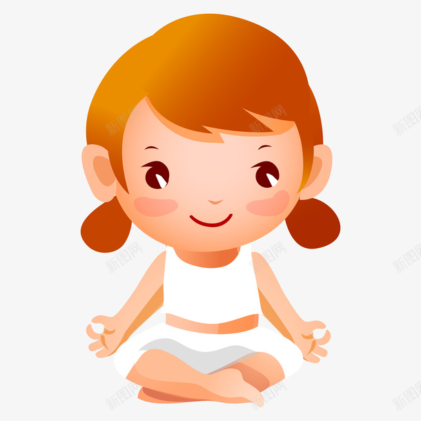 瑜伽卡通儿童png免抠素材_88icon https://88icon.com 免费png下载 手绘瑜伽儿童矢量素材 手绘练瑜伽的小女孩 瑜伽卡通儿童