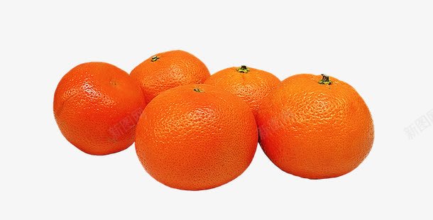 五个橙子png免抠素材_88icon https://88icon.com 橘子 橙子 水果 甜橙 营养