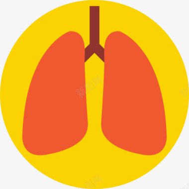 医疗保健肺图标图标