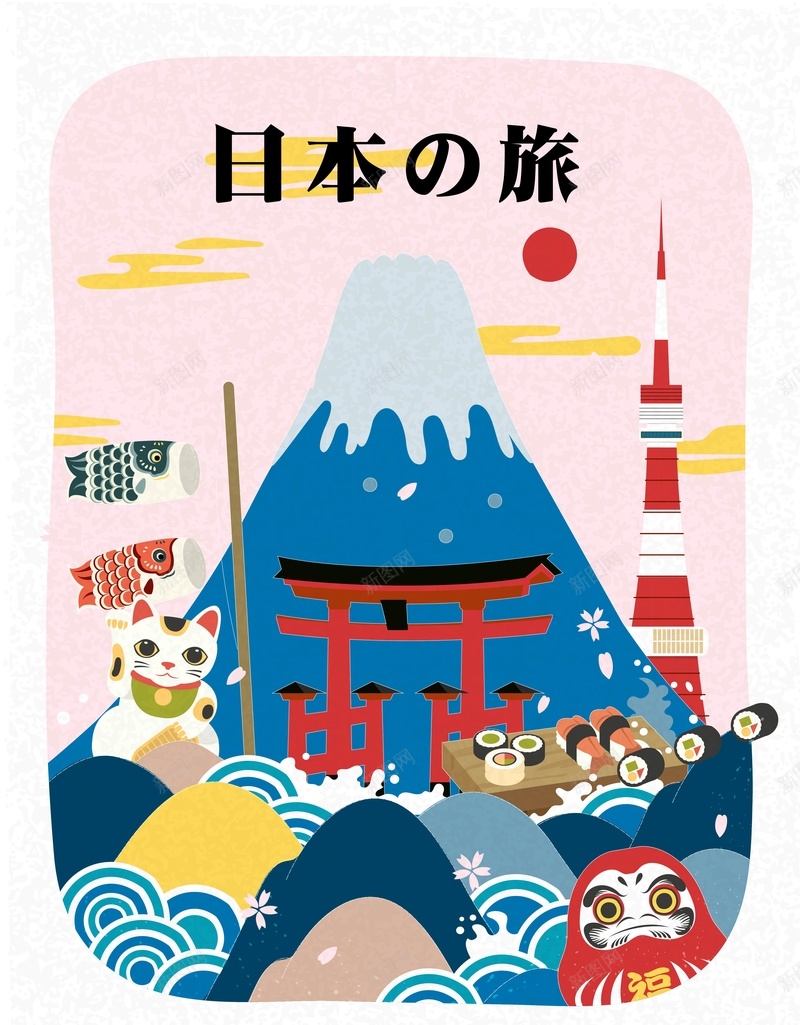 矢量日本旅游卡通背景ai设计背景_88icon https://88icon.com 卡通 富士山 手绘 招财猫 旅游 日本 日本传统图案鲤鱼 矢量 矢量图 童趣 简笔画山 美丽的富士山 背景 鲤鱼旗