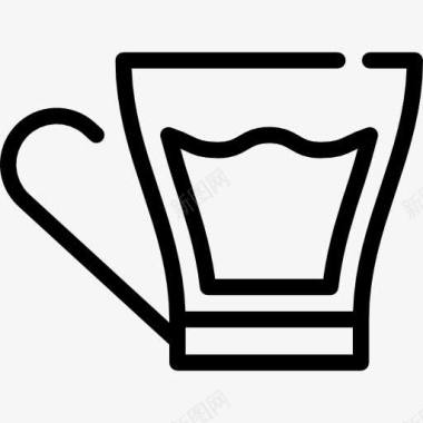 喝咖啡商务女士咖啡杯图标图标
