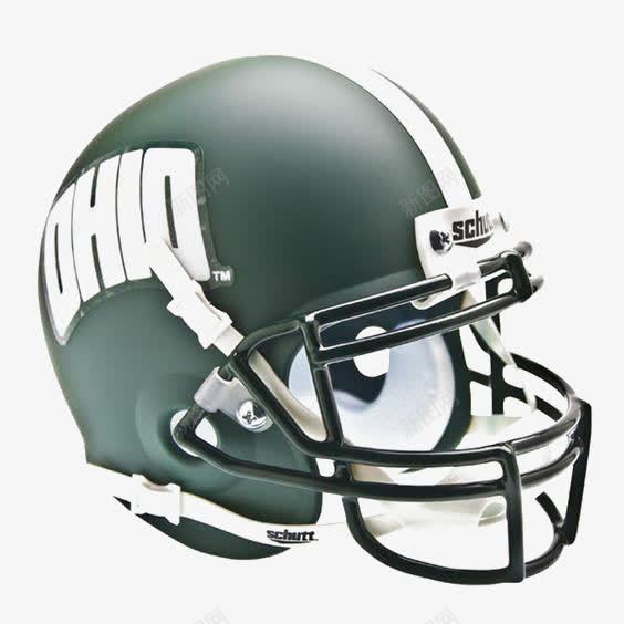橄榄头盔png免抠素材_88icon https://88icon.com 创意头盔 橄榄球 橄榄球球帽 绿色头盔 运动