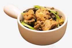 单柄小锅黄焖鸡米饭素材