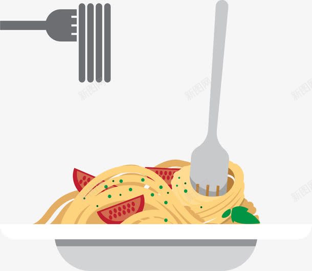美食意大利面png免抠素材_88icon https://88icon.com 扁平化 旅游 美食