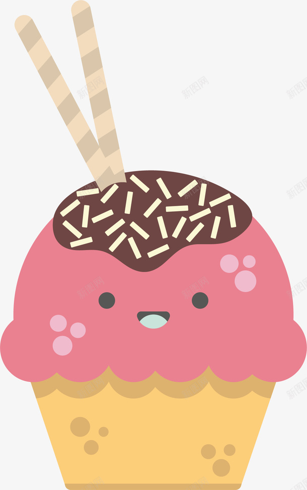 卡通可爱冷饮冰淇淋装饰png免抠素材_88icon https://88icon.com 冷饮 冷饮冰淇淋 卡通冰激凌 可爱冰激凌 圣代 夏天 夏季 水果棒冰