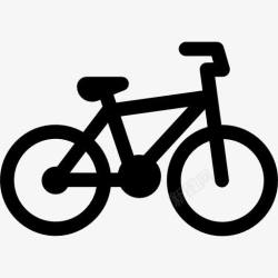细轮自行车自行车图标高清图片