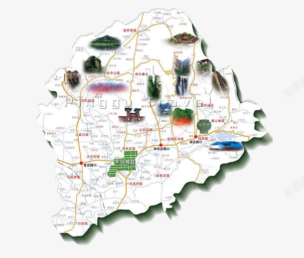 北京平谷地区旅游景点png免抠素材_88icon https://88icon.com 北京 北京地图 平谷 旅游图 景点地图