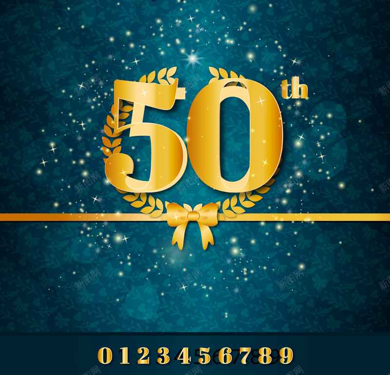 金色50周年纪念背景矢量图ai设计背景_88icon https://88icon.com 3D 50周念 周年庆 店庆 星光 海报 炫光 立体字 纪念日 背景 金色 矢量图