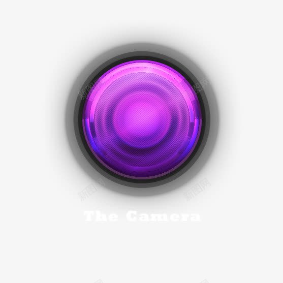 写实镜头png免抠素材_88icon https://88icon.com 炫幻 相机镜头 紫色