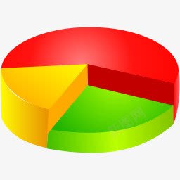 统计饼状图卡通饼状图图标图标