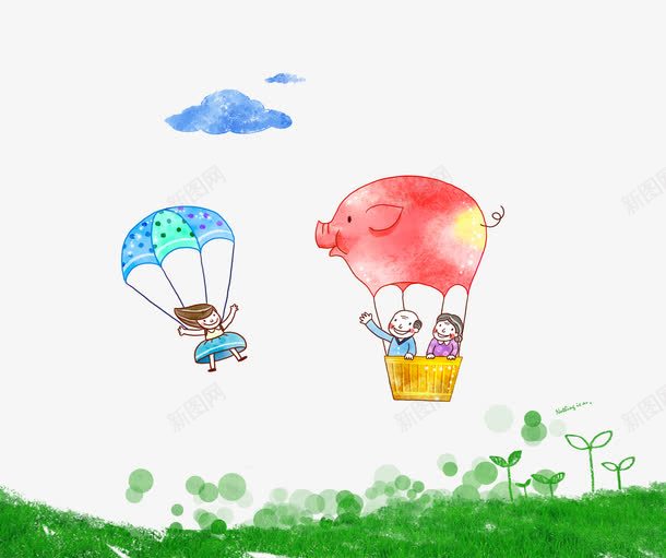 热气球上的孩子png免抠素材_88icon https://88icon.com 人物 卡通 孩子 手绘 热气球 装饰