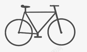 简约素材自行车图标图标