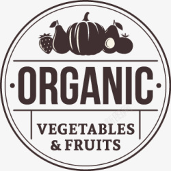 黑白标签水果蔬菜矢量图素材