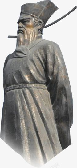 清官历史人物铜雕像素材