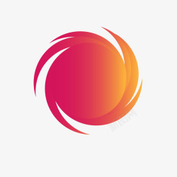 装饰卡通扁平化旋涡纹矢量图素材