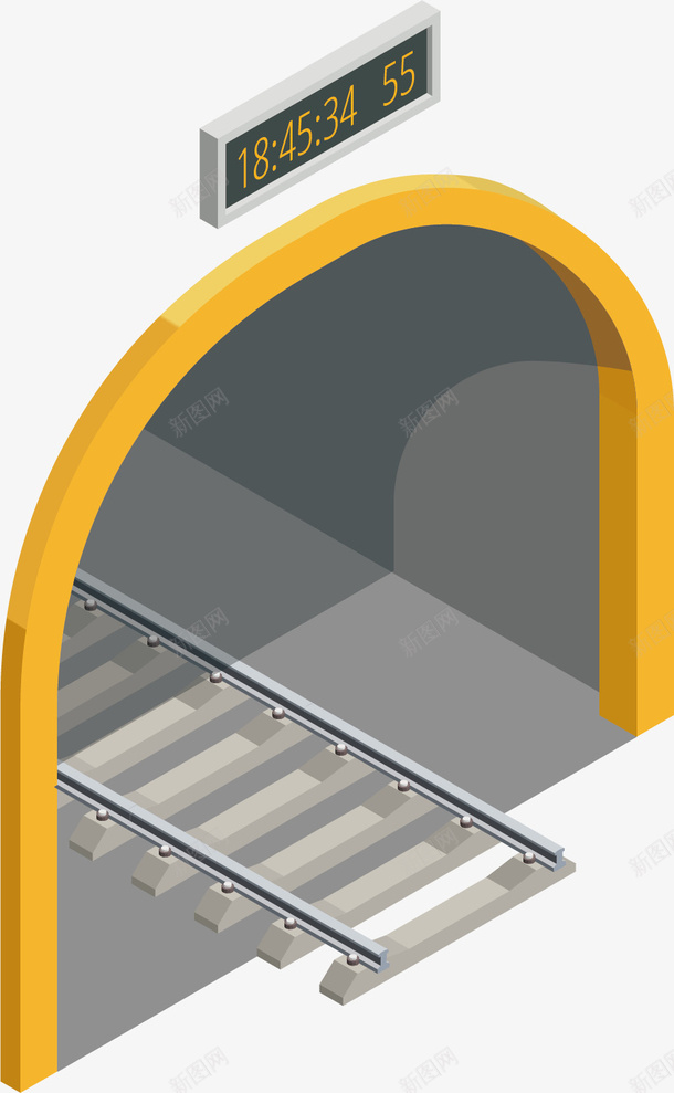 山里的隧道矢量图ai免抠素材_88icon https://88icon.com 交通 建造 拱形 穿山 设计 铁轨 隧道 矢量图