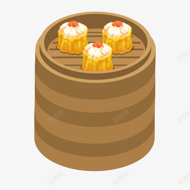 蒸笼里的美食矢量图ai免抠素材_88icon https://88icon.com 卡通 港式下午茶 美食设计 蒸笼 食物设计 矢量图