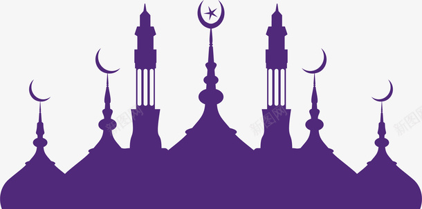 开斋节紫色城堡png免抠素材_88icon https://88icon.com Adha Eid adha al eid mubarak ul 伊斯兰 伊斯兰教 古尔邦节 宰牲节