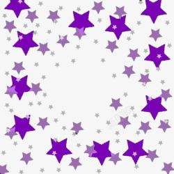 紫色星星背景素材
