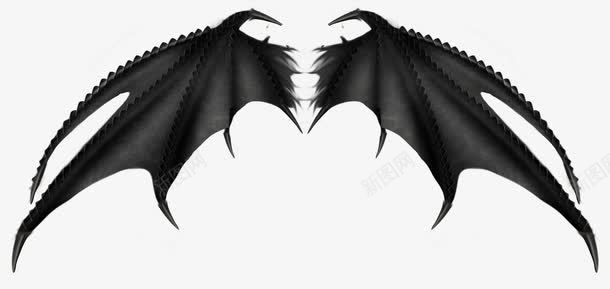 蝙蝠对翼png免抠素材_88icon https://88icon.com png素材 免费下载 羽翼 蝙蝠 黑色