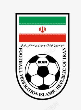 双色足球图标伊朗足球队图标图标