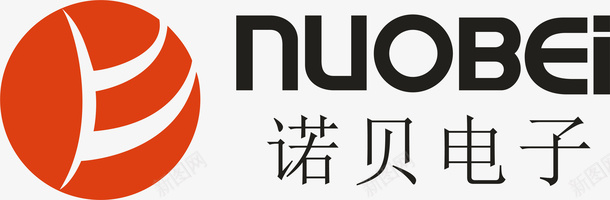 企业信纸背景诺贝电子logo矢量图图标图标