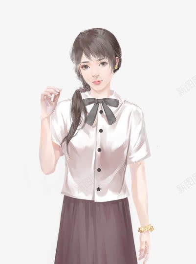 白色衬衫长发女子png免抠素材_88icon https://88icon.com 女子 白色 衬衫 长发