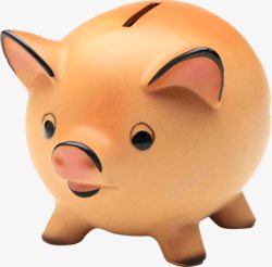 可爱猪猪存钱罐素材