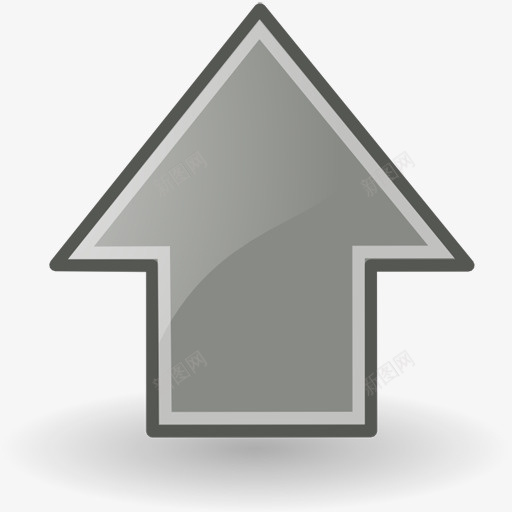 灰色的上箭头图标png免抠素材_88icon https://88icon.com 上箭头