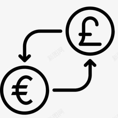 金融加息转换货币欧元金融钱英镑以货币兑图标图标