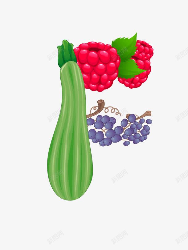 卡通蔬菜字母Fpng免抠素材_88icon https://88icon.com 卡通字母F 大写字母 字母F 水果字母 艺术字体 英文字母 蔬菜字母