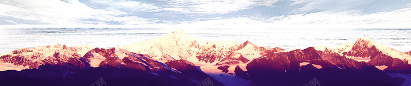 雪山高原白云背景图摄影图片