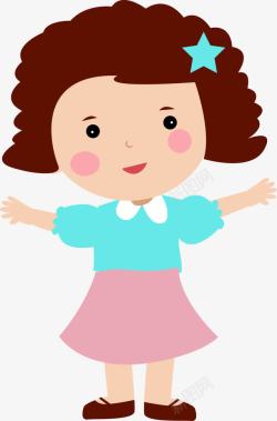 可爱小女孩素材