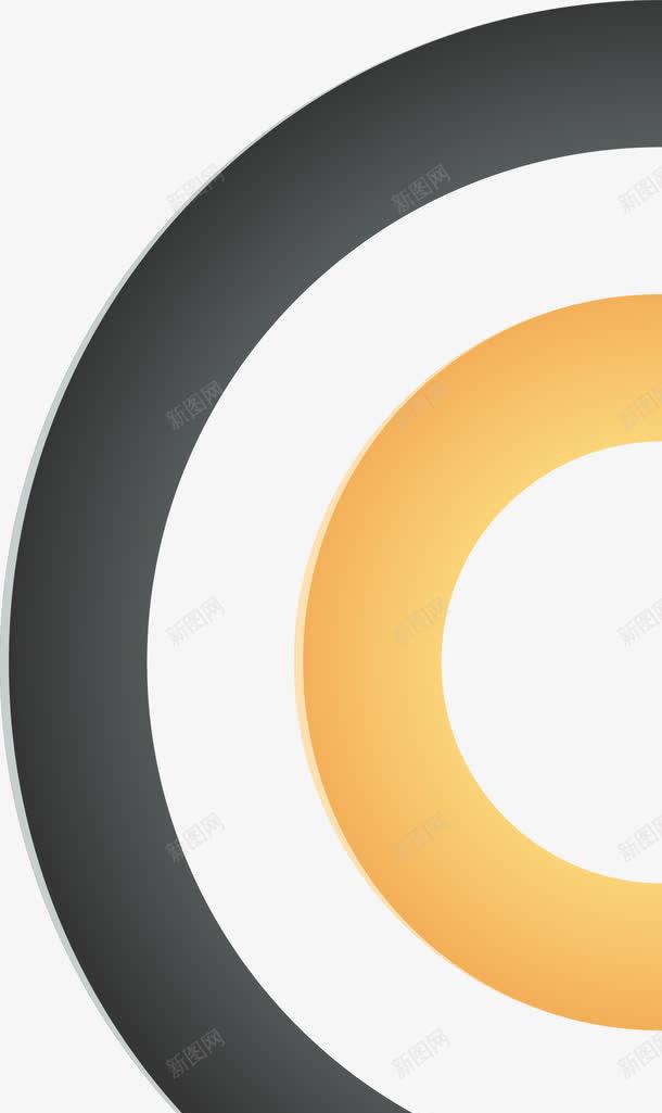 黑黄半圆弧png免抠素材_88icon https://88icon.com 半圆弧 黄色 黑色