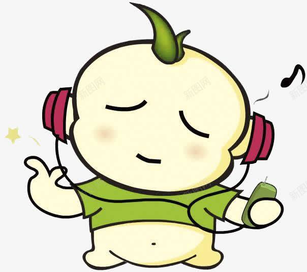 戴耳机听歌的卡通人物png免抠素材_88icon https://88icon.com 卡通 听歌 戴耳机的人 耳机 音乐