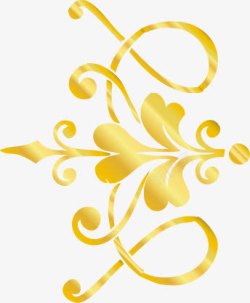 黄色纹理花纹装饰边框素材